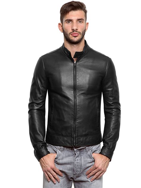 dolce gabbana leather jacket mens|Dolce & Gabbana jacket men's sale.